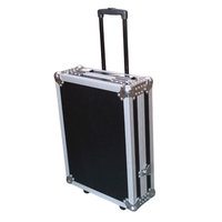 Valise robuste de taille personnalisée du fabricant avec étui de vol en mousse personnalisé en aluminium