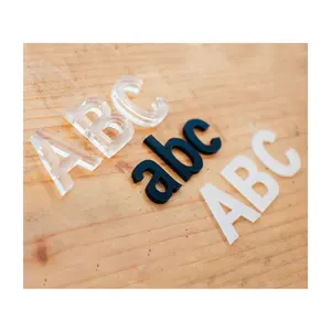 Transparent Lucite Perspex Letters Acrylic Laser Cutting Alphabet Letters