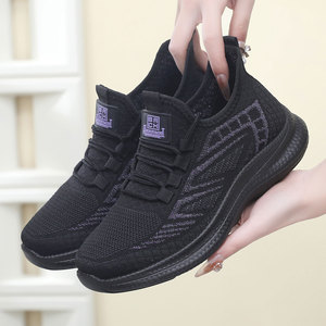 Zapatos deportivos de suela gruesa personalizados para <span class=keywords><strong>mujer</strong></span>, <span class=keywords><strong>tenis</strong></span> de senderismo con aumento de altura a la moda, transpirables con cordones para verano al aire libre - Product Image 6