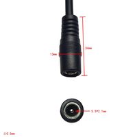 Câble adaptateur XT60 Connecteur femelle XT60 vers câble d'alimentation femelle DC 5.5x2.1mm