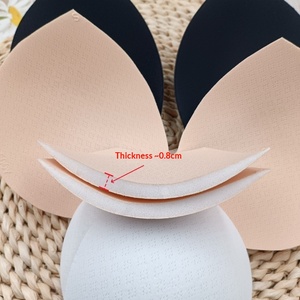 Coussinets de soutien-gorge respirants sans couture, effet latex, autocollants pour poitrine, pour sous-vêtements de sport, dos élégant, maillot de bain, robe, inserts de bonnets moulés - Product Image 3