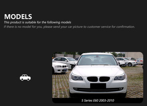 <span class=keywords><strong>Fari</strong></span> a LED per <span class=keywords><strong>BMW</strong></span> serie 5 <span class=keywords><strong>E60</strong></span> E61 525i 530i 535i 2003-2010 nuovo aggiornamento lampada anteriore Plug and Play indicatore di direzione luce DRL - Product Image 4