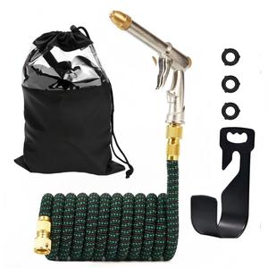 Fournisseur en gros de tuyaux de jardin en latex extensibles anti-fuite avec sac de rangement et raccords muraux - Product Image 2