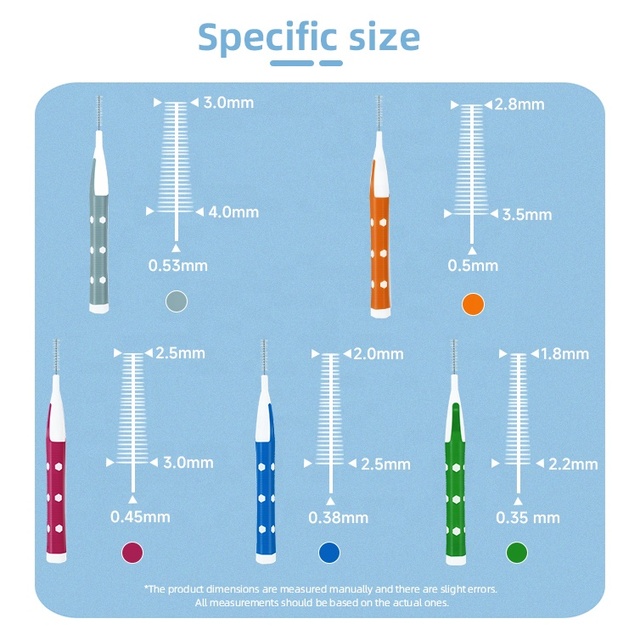 Soft Bristled Angled Dental Picks Health-Enhancing Interdental Brushes for Effective Plaque Removal