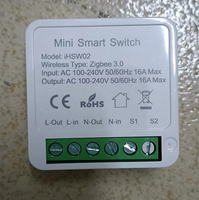 Interrupteur intelligent Tuya Zigbee 3.0 Mimi IHSW02, module relais 16A, disjoncteur, application Smart Life, compatible avec Alexa