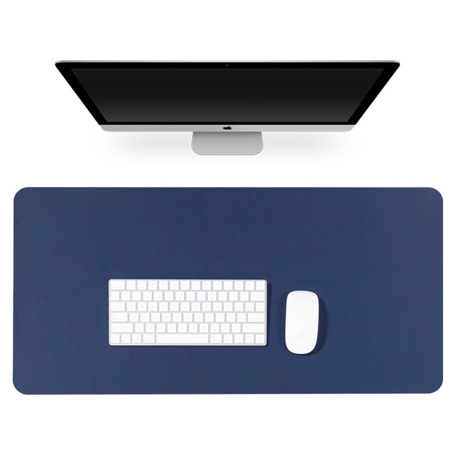 Large Size Double-sided PVC Leather Desktop Pad Computer Keyboard Mat Writing Desk Pad Mouse Pad Office Table Mat