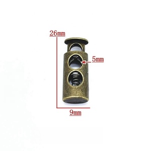Nhà Máy Giá Dây Rút Mùa Xuân dây kim loại khóa lỗ duy nhất chuyển đổi <span class=keywords><strong>Stopper</strong></span> cho túi xách & quần áo may mặc - Product Image 6