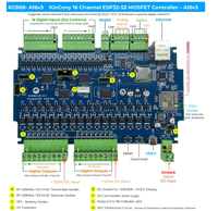 Tienda Oficial Kincony KC868-A16v3 ESP32-S3 Módulo GPIO de 16 Canales ESPHome Home Assistant MQTT HTTP Modbus G385