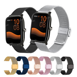 Pour <span class=keywords><strong>Huawei</strong></span> <span class=keywords><strong>GT3</strong></span> <span class=keywords><strong>42mm</strong></span>/46mm SmartWatch Band GT GT2 <span class=keywords><strong>42mm</strong></span> Bracelet milanais en acier inoxydable Bracelet universel 20/22mm Bracelet de remplacement - Product Image 5