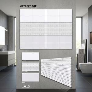 Carreaux muraux en porcelaine beige gris aspect pierre pour décoration intérieure 12x24 30x60cm 300x600mm Design céramique pour carrelage intérieur - Product Image 6