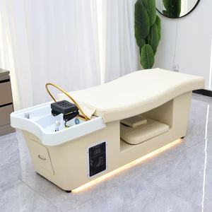 Factory Beauty Salon Hair Washing Head Spa Massage Table Shampoo <b>Bed</b> With <b>LED</b> - Product Image 1