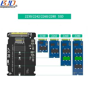محول U.2 SFF-8639 U2 إلى NGFF <span class=keywords><strong>M</strong></span>.2 PCIe 4X NVME SSD مع علبة محول من الألومنيوم - Product Image 3