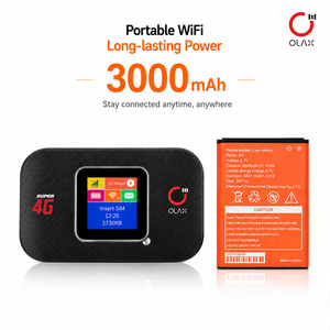 เราเตอร์ไวไฟพกพา OLAX MF982 4G LTE รุ่นดั้งเดิม แบตเตอรี่ขนาดใหญ่ 3000mAh หน้าจอ LCD สำหรับตลาดยุโรปและแอฟริกา รองรับคลื่นความถี่ B1/3/7/8/20/28 แบตเตอรี่ใช้งานได้ยาวนาน - Product Image 1