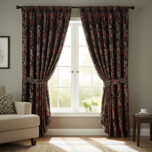 Panel de Cortina de Encaje de 2m x 2.5m, Tela de Poliéster Estampada, Paquete de 12, Textil Ligero para el Hogar - Product Image 2