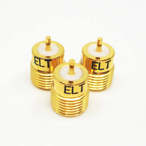 Connecteur coaxial micro-strip 50 ohms, prise RF à soudure <span class=keywords><strong>ASMP</strong></span> droite plaquée or à détection complète 26,5 GHz - Product Image 1