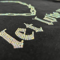 Fournisseur d'autocollants en strass thermocollants, feuilles personnalisées avec logo et motifs DIY, appliques en strass pour vêtements
