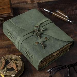 Genuine Leather Journal <b>Diary</b> Notebook with Deckle Edge Paper <b>A5</b> Vintage Handmade Writing Journal Leather Planner Travel - Product Image 3