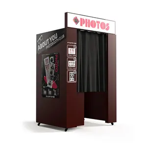JLJ fashion multiple languages available self arcade photo booth passport vending machine with photo booth
