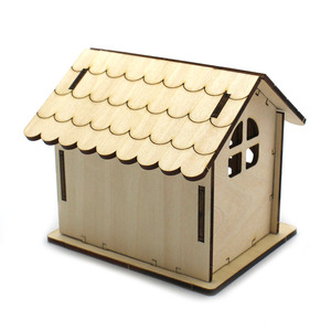 Kit de construction de maison en bois pour enfants, jouet éducatif scientifique, apprentissage STEAM, modèle artisanal, 4-6 ans - Product Image 2