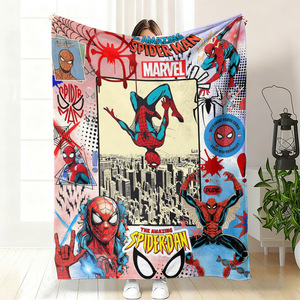 cheap wholesale cute cartoon character blanket low moq custom printing plush polyester <b>sofa</b> couch throw bed blankets - Product Image 4