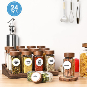 Set <span class=keywords><strong>di</strong></span> 24 Barattoli in <span class=keywords><strong>Legno</strong></span> per Spezie da 120ml, Stile Moderno e Semplice, per Cumino e Peperoncino, Lavaggio a Mano, Modello Xuzhou 152158 - Product Image 4
