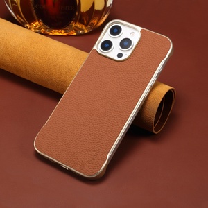 Étui de téléphone portable <span class=keywords><strong>en</strong></span> <span class=keywords><strong>cuir</strong></span> de vache <span class=keywords><strong>pour</strong></span> Apple <span class=keywords><strong>iPhone</strong></span> <span class=keywords><strong>14</strong></span> <span class=keywords><strong>Pro</strong></span> Max étui de téléphone portable de charge sans fil - Product Image 3