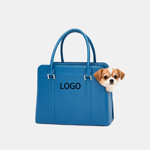 Bolsos de Mano de Cuero PU de Lujo <span class=keywords><strong>para</strong></span> Mascotas, Bolsos de Transporte <span class=keywords><strong>para</strong></span> Gatos Azules, Bolsa de Exterior con Cojín Interior, Arnés <span class=keywords><strong>para</strong></span> <span class=keywords><strong>Perros</strong></span> - Product Image 1