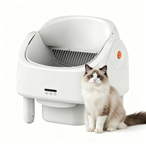 Commercial Pet Cleaning Unit Caixa de Areia Open Top Plastic Body Odor Reduction easy daily upkeep large capacity <b>cat</b> litter <b>box</b> - Product Image 1