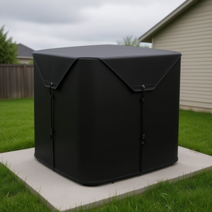 Copertura Universale per Condizionatori Centralizzati da Esterno, Impermeabile, in Rete, 28 x 28 Pollici, Nera, per Tutte le Stagioni - Product Image 2