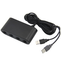 Adaptateur pour manette Gamecube, adaptateur NGC pour WII U Switch et PC, prend en charge les fonctions Turbo et de vibration, sans pilote et sans