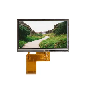 Tft LCD 스크린 4.3 인치 480x272 SPI MCU TFT LCD 모듈 (저항 CTP 터치 스크린 패널 포함)