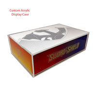Boîte de présentation en acrylique magnétique personnalisée pour la collection Ultra Premium Pokémon Charizard UPC ETB
