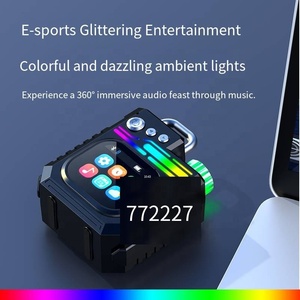 Enceinte portable <span class=keywords><strong>JL</strong></span> V5.4 intelligente sans fil avec lumière RGB, son Hi-Fi, caisson de basses, étanche IPX5, pour cinéma maison, ordinateur et extérieur - Product Image 6