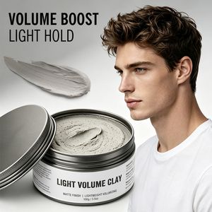 Cire coiffante mate légère personnalisable avec logo, à base d'<span class=keywords><strong>eau</strong></span> et de cire d'abeille, pour hommes, sans huile minérale, confort toute la journée - Product Image 2