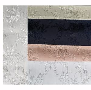 Tissu Jacquard Floral Gaufré NAIS Personnalisé 100% Polyester Blanc Orange <span class=keywords><strong>Ivoire</strong></span> Noir Jaune pour Vêtements de Nuit et Mariages - Product Image 1