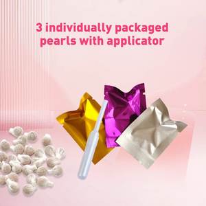 Perles de désintoxication Yoni pour l'exportation transfrontalière, 3 PERLES 1 APPLIQUEUR, Pilules Qinggong aux herbes naturelles, Emballage 3-en-1 - Product Image 2