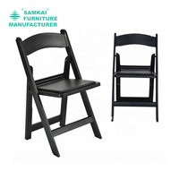 Chaises pliantes blanches spéciales pour événements en plein air SK-ZDY-A021, résistantes, en résine, empilables, prix de gros disponibles