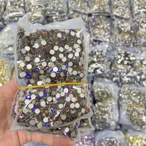 คริสตัลสโตนแบบหลังแบน Whatstone SS3-SS50 ไม่ใช่แบบ Hotfix คริสตัลแก้ว Rhinestone ขายส่ง สำหรับสติ๊กเกอร์ติดเล็บ DIY ทำเล็บ 3 มิติ - Product Image 4