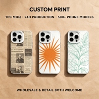 Coque de téléphone personnalisée en TPU, prix d'usine en gros, peinture UV personnalisée, motif DIY, transparente, antichoc, mobile