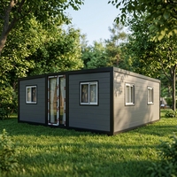 Maison conteneur pliable légère et extensible en acier de luxe, installation rapide, pour hôtel, usage extérieur, villa, camping