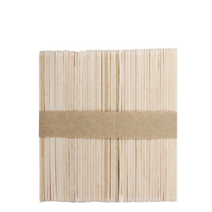 Bâtonnets d'épilation en bois portables avec spatule à Popsicle Applicateur et fournitures de <span class=keywords><strong>cire</strong></span> d'épilation des <span class=keywords><strong>sourcils</strong></span> jetables écologiques - Product Image 4
