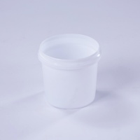 Seau à glace rond en plastique de 1000 ml, seau d'emballage pour lessive de 1 L