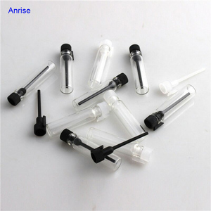 Flacons pour échantillons de parfum en verre, pièces, 1ml, 2ml, 3ml, mini bouteilles pour testeur, parfums, échantillons, bouchon applicateur en plastique noir/blanc - Product Image 5