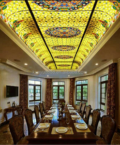 Vitrales Personalizados con Diseño de Catedral para Techo, Estilo Europeo Vintage, Duraderos, para Comedor, Sala de Estar, Vestíbulo de Hotel - Product Image 2