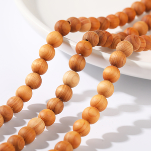 Jd đá quý bán buôn yabai Cypress hạt 6mm 8mm10mm Chất lượng cao Vòng gỗ Loose hạt lý tưởng cho Diy đồ trang sức làm - Product Image 4