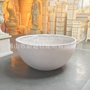 Nouveau pot de fleurs d'extérieur Magic Stone, grand, rond, de haute qualité, résistant à la corrosion, pour aménagement paysager et bassin de plantation - Product Image 2