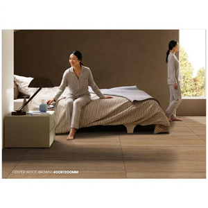 Coster Grey Wood Effect Rustic Glazed Porcelain Tiles 600x1200mm Polished Ceramic Floor <b>Wall</b> Design - Product Image 5