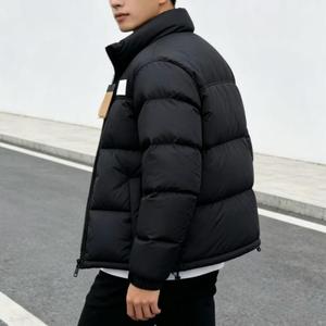 Veste d'hiver matelassée coupe courte à col montant pour femme, coupe-vent et chaude, la plus vendue de <span class=keywords><strong>North</strong></span> City, en noir, avec <span class=keywords><strong>face</strong></span> lisse - Product Image 1