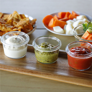 Innovative 3 Piece Set Mini Round Square Heat-Resistant <b>Glass</b> Atomico Food Storage <b>Container</b> - Product Image 3