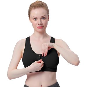 เสื้อชั้นในกีฬาผู้หญิงแบบมีซิปด้านหน้าไร้โครง รุ่น Racerback สำหรับโยคะและออกกำลังกาย ระบายอากาศได้ดี ผลิตจากผ้าสแปนเด็กซ์และโพลีเอสเตอร์ แพ็ค 3 ชิ้น - Product Image 2